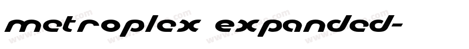 Metroplex Expanded字体转换